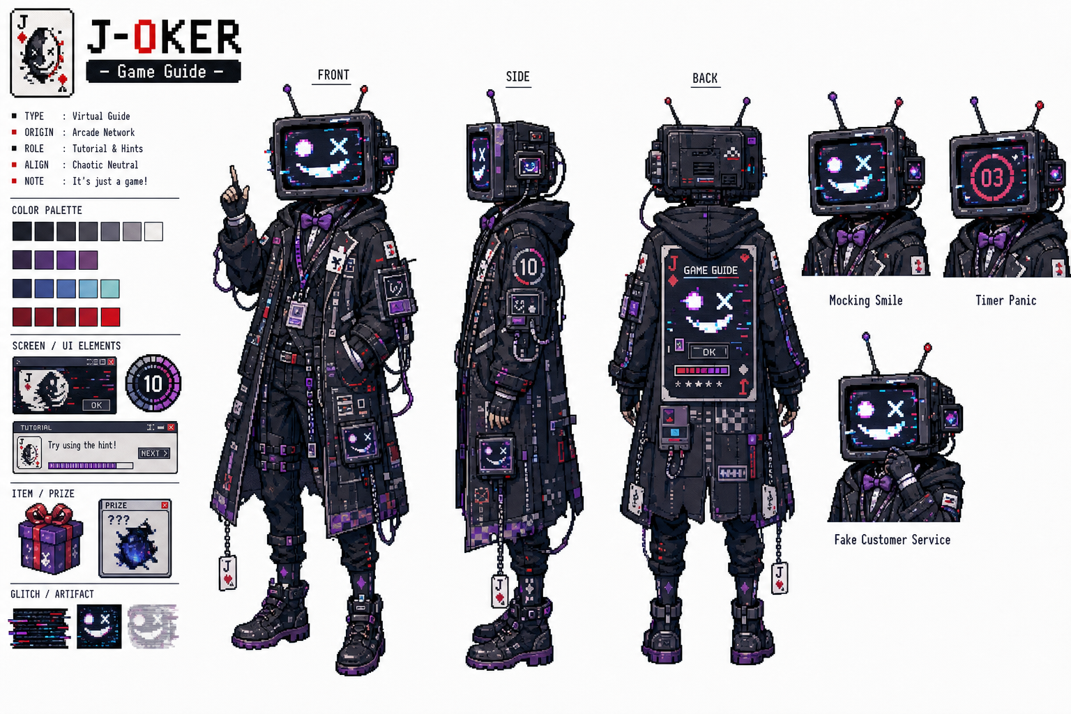 J-0KER-游戏引导者（第一卷中期）-人设图
